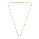 Rope Chain Necklace In Gold