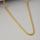 Rope Chain Necklace In Gold