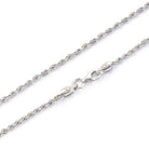Rope Chain Necklace In Silver
