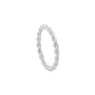 Rope Chain Ring In Silver