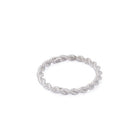 Rope Chain Ring In Silver