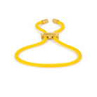 Yellow Lace Bracelet In Gold