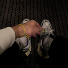 Yellow Lace Bracelet In Silver