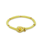 Yellow Snake Knot Bracelet In Gold