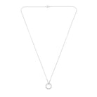Ring Necklace In Silver