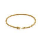 Octagon Pencil Bangle In Gold