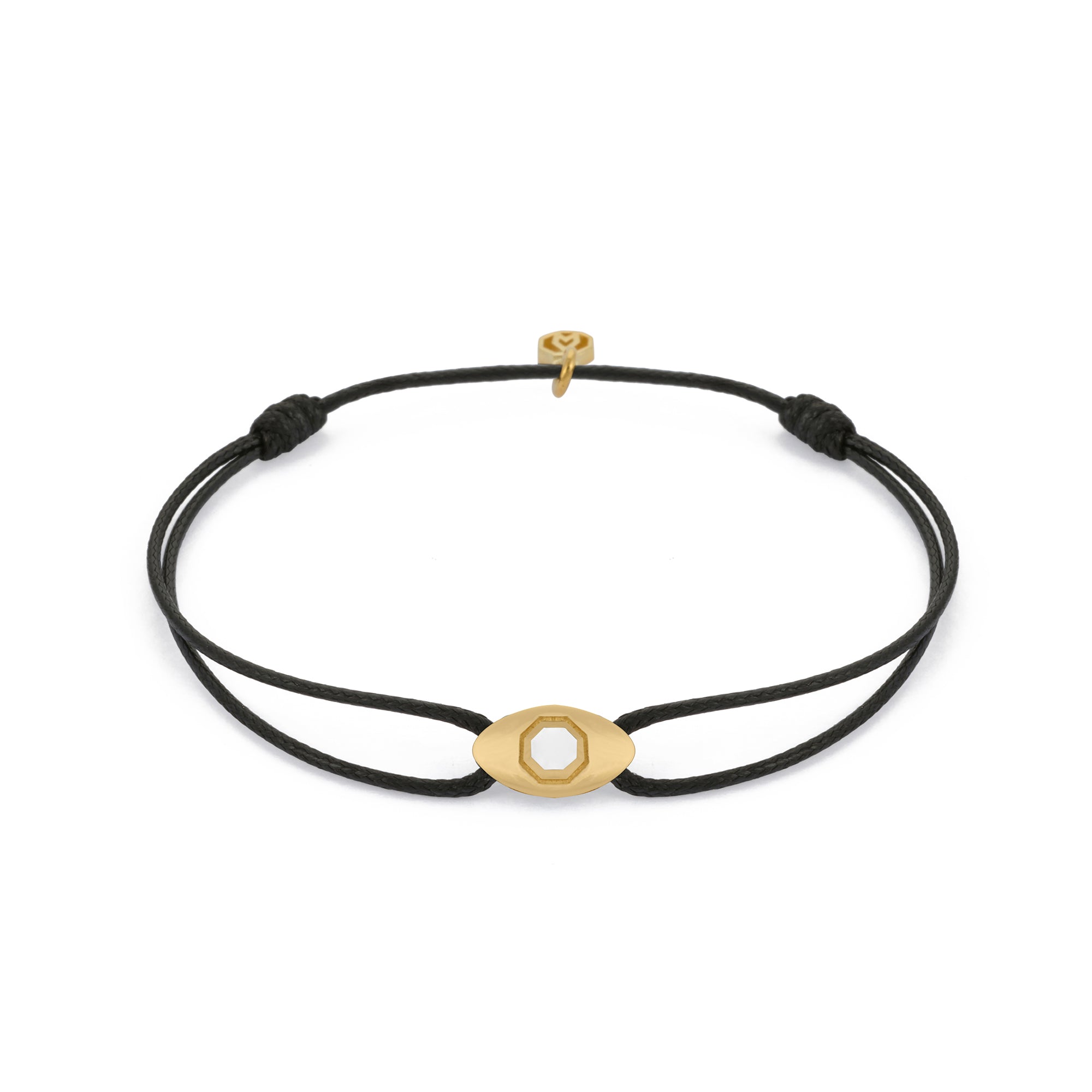White Eye Chance Bracelet In Gold