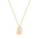 Silver And Gold Plates Necklace