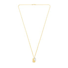 Silver And Gold Plates Necklace