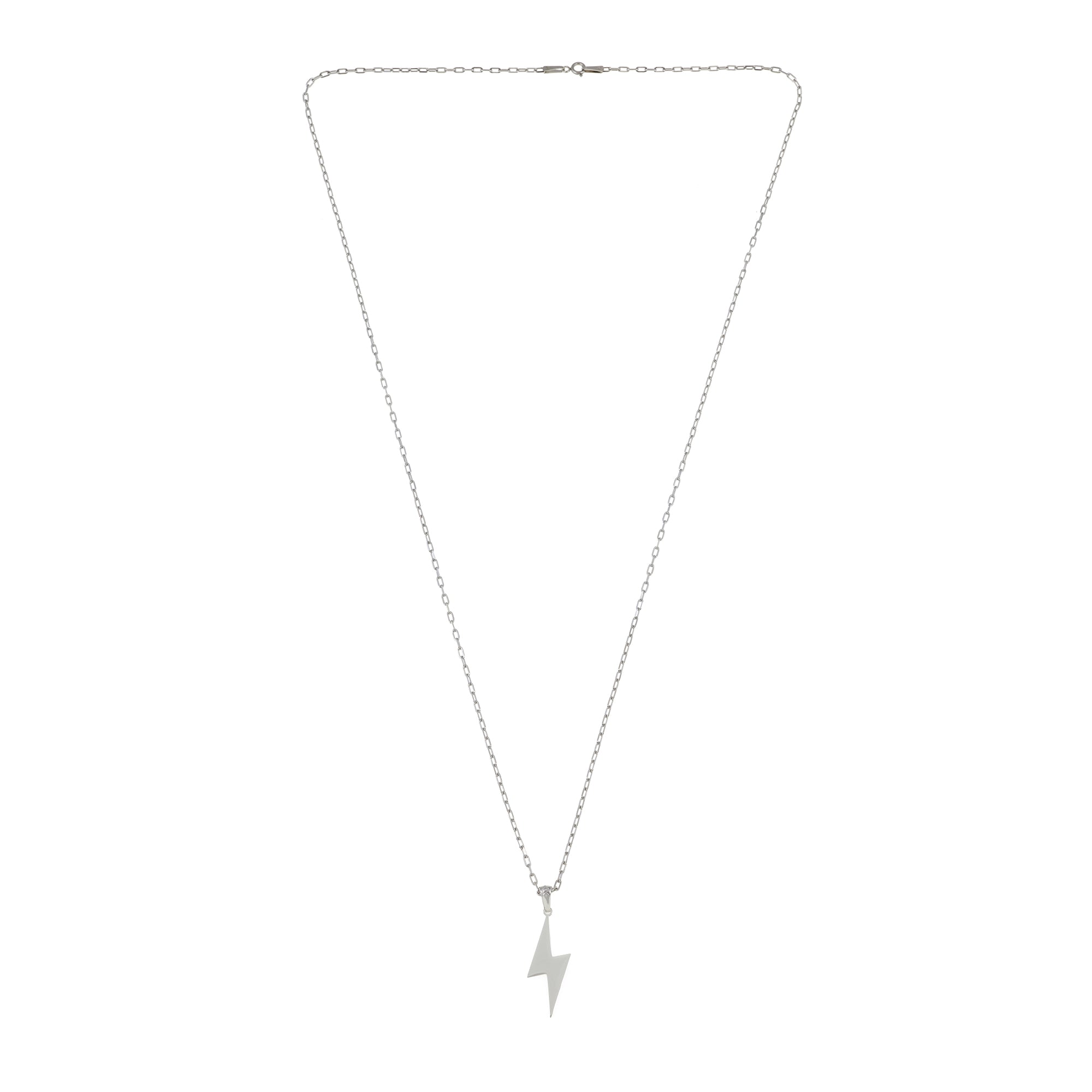 Lightning Necklace In Silver