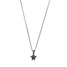 Single Star Necklace In Oxide