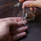 Single Star Necklace In Oxide