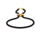 Black Lace Bracelet In Gold