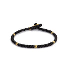 Black Snake Knot Bracelet In Gold