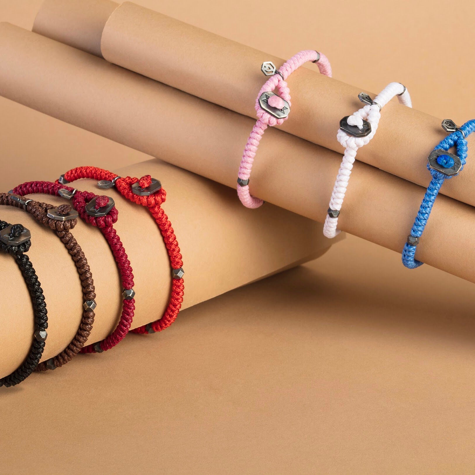 Black Snake Knot Bracelet In Oxide