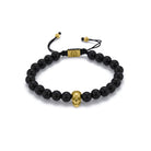 Skull String Bracelet In Gold