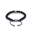 Skull String Bracelet In Silver