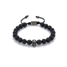 Skull String Bracelet In Oxide