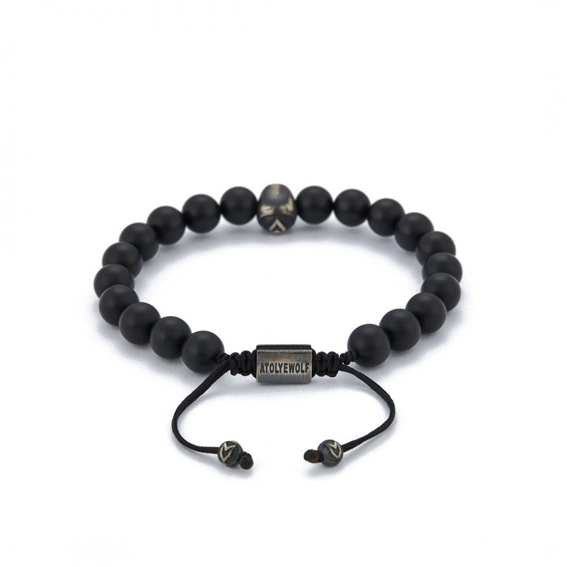 Skull String Bracelet In Oxide