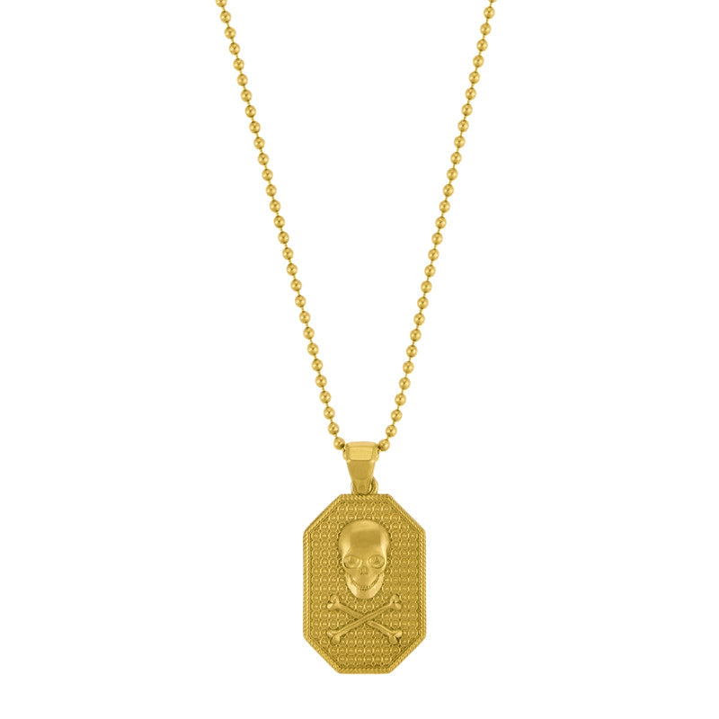 Skull Necklace In Gold