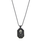 Skull Necklace In Oxide