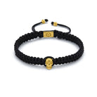Skull Macrame Bracelet In Gold