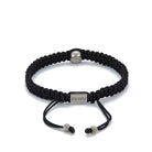 Skull Macrame Bracelet In Silver