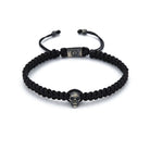 Skull Macrame Bracelet In Oxide