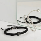 Skull Macrame Bracelet In Oxide