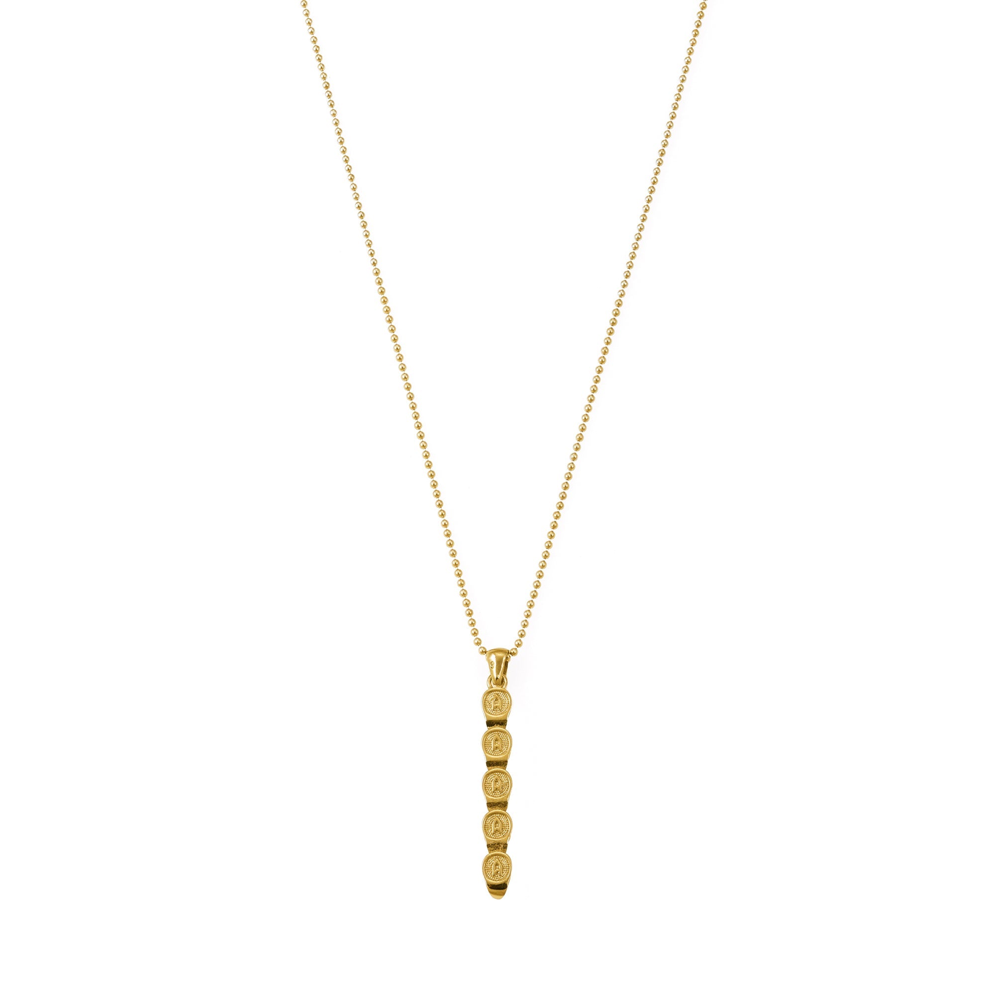 Skulls Necklace In Gold