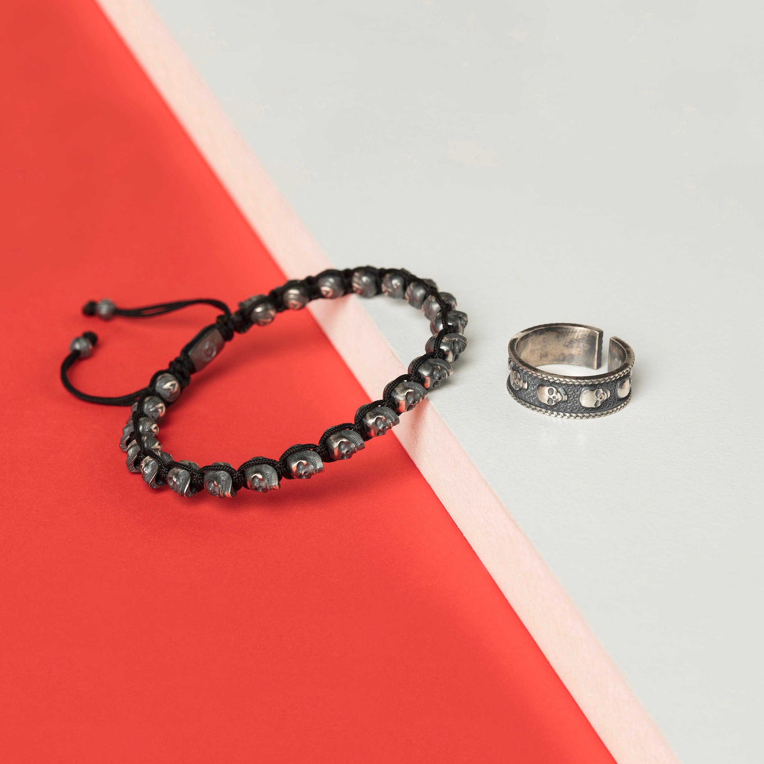 Skulls Shambala Bracelet In Oxide