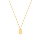 Small Plate Necklace In Gold