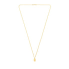 Small Plate Necklace In Gold