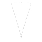 Small Plate Necklace In Silver