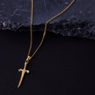 Sword Necklace In Gold