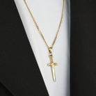 Sword Necklace In Gold