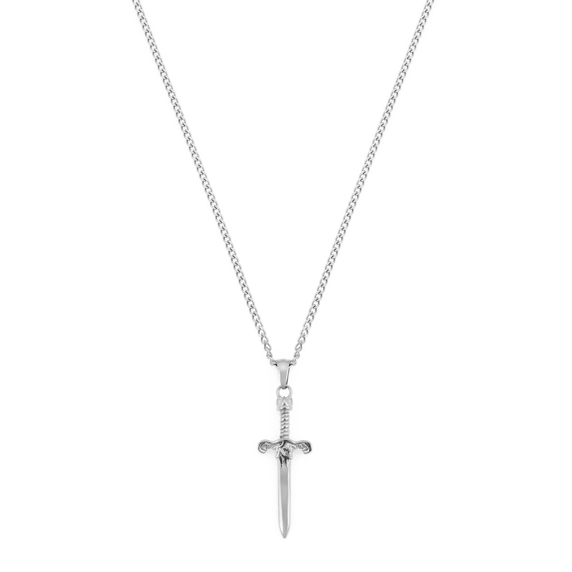 Sword Necklace In Silver