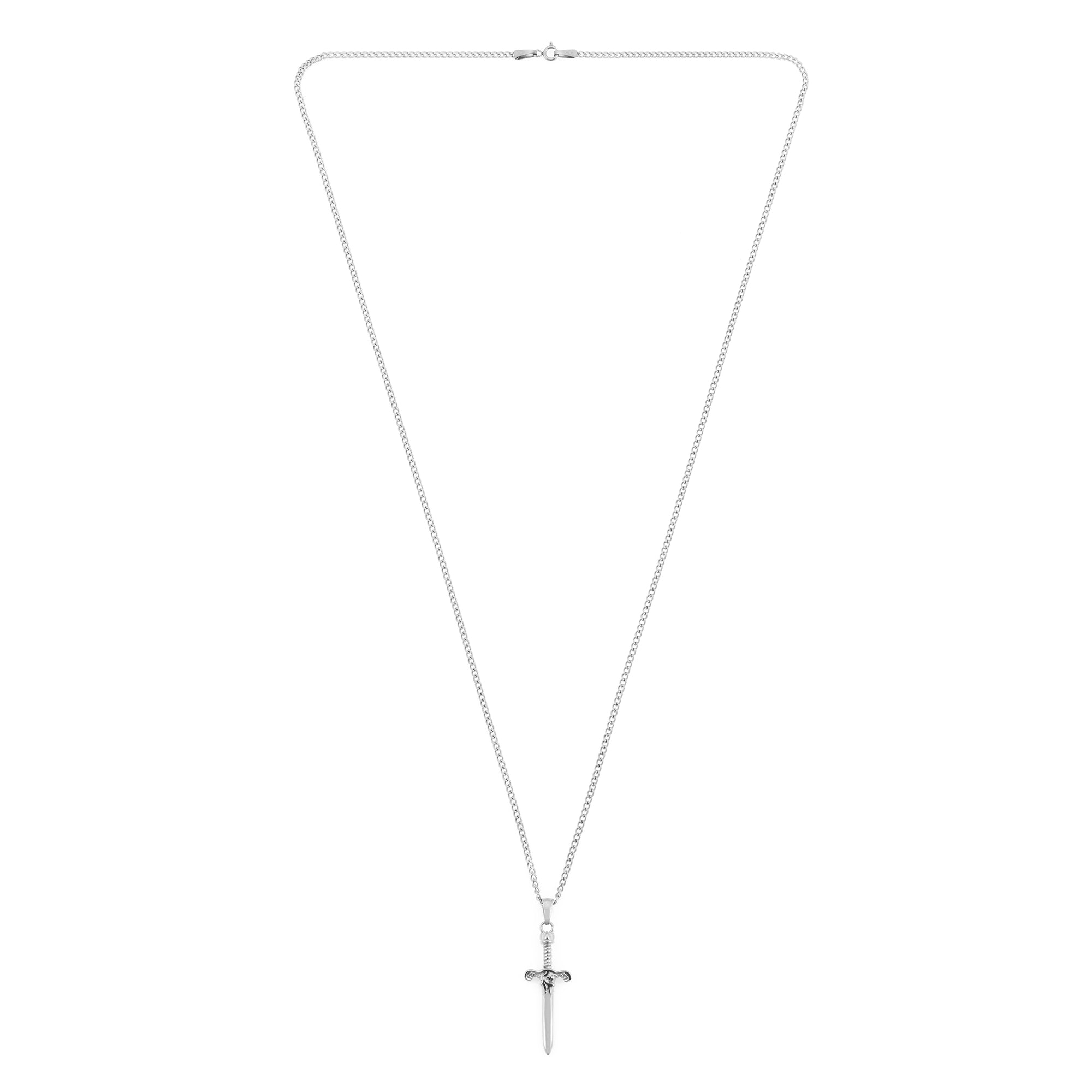 Sword Necklace In Silver