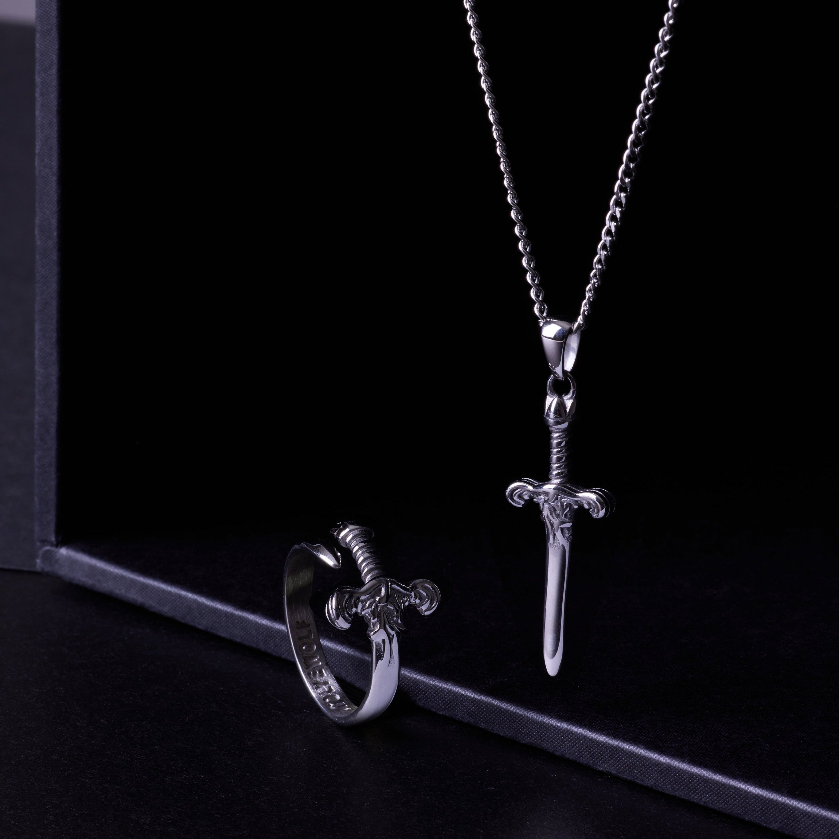 Sword Necklace In Silver