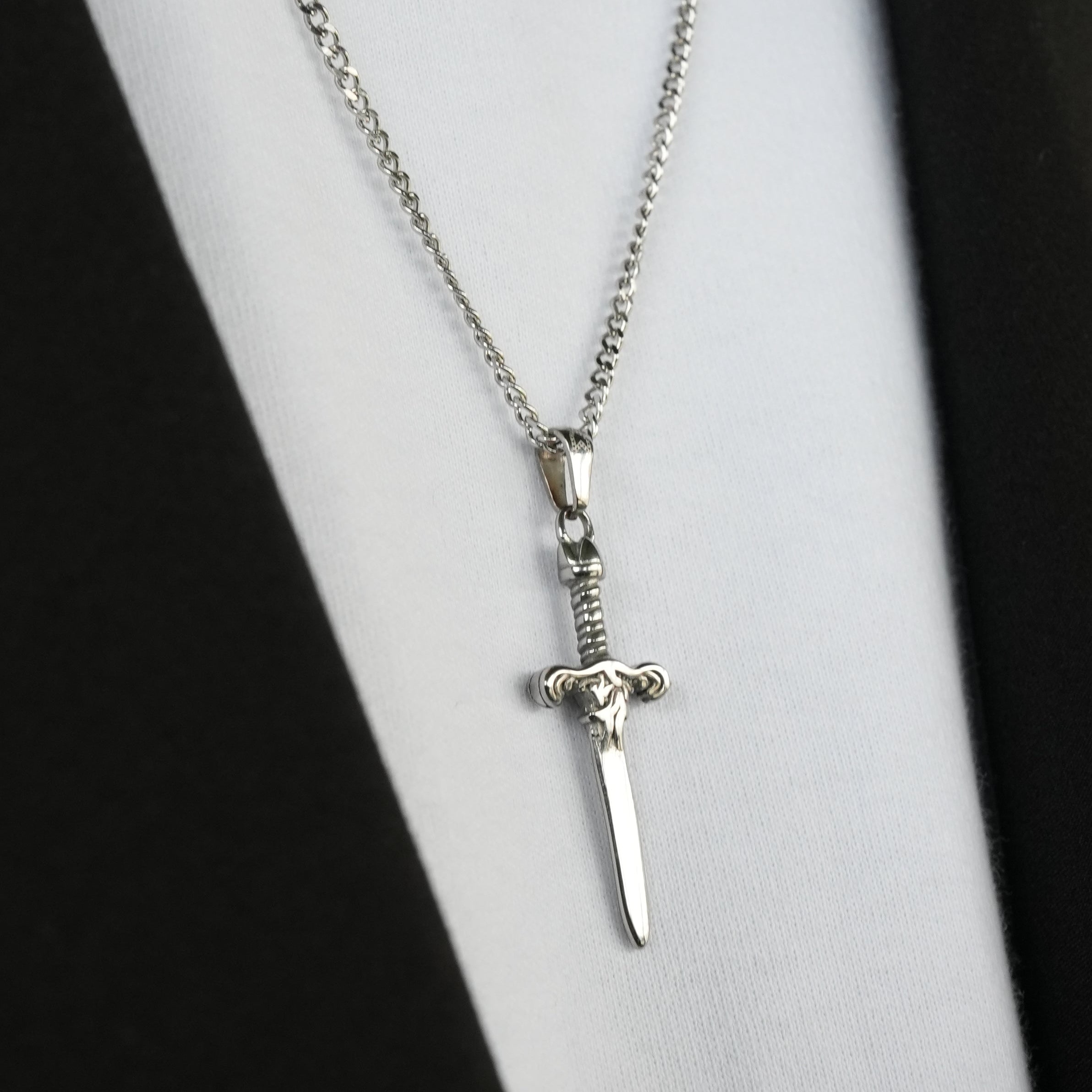 Sword Necklace In Silver