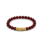 Thick Agate Bracelet In Gold