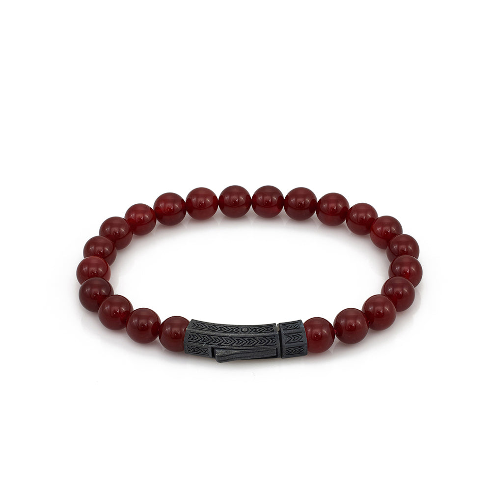 Thick Agate Bracelet In Oxide