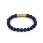 Thick Lapis Bracelet In Gold