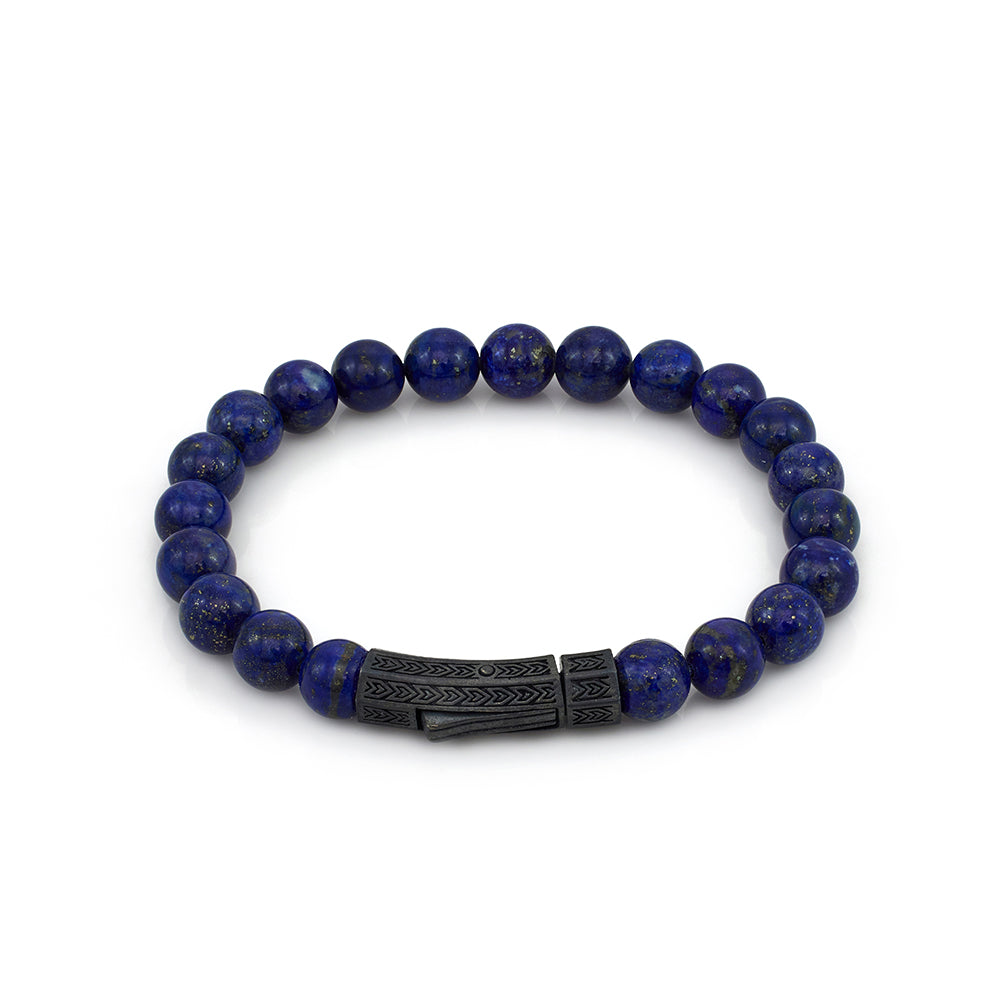 Thick Lapis Bracelet In Oxide