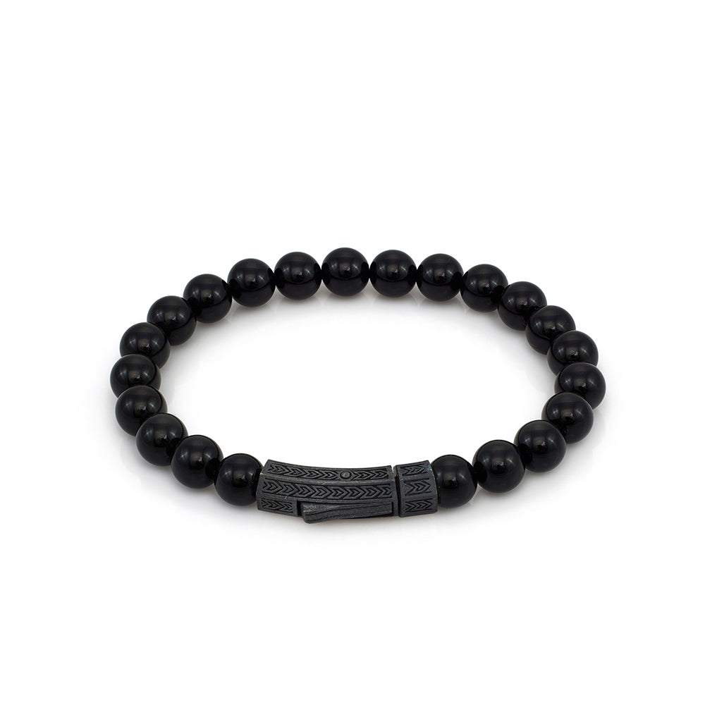 Thick Onyx Bracelet In Oxide