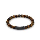Thick Tiger Eye Bracelet In Oxide