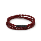Triple Agate Bracelet In Oxide
