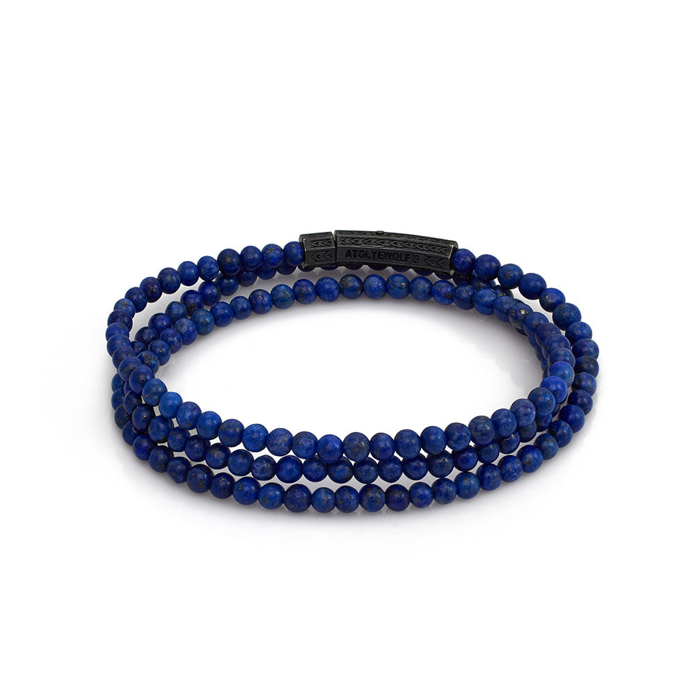 Triple Lapis Bracelet In Oxide