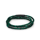 Triple Malachite Bracelet In Oxide