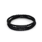 Triple Onyx Bracelet In Oxide